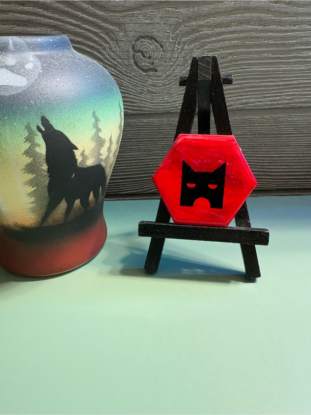 Red Shadowclan Warrior Cats Decorative Hexagon Tile